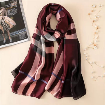 Miss Bella Women Long Silky Scarf
