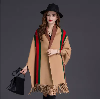 Caramel Stylish Kimono Cashmere/Pashmina