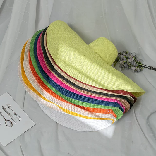 Wide Brim UV protection Oversize Floppy Straw Hat