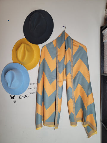 Reversible cashmere/scarf