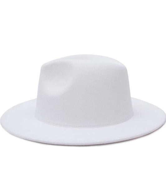 White Fedora Hat