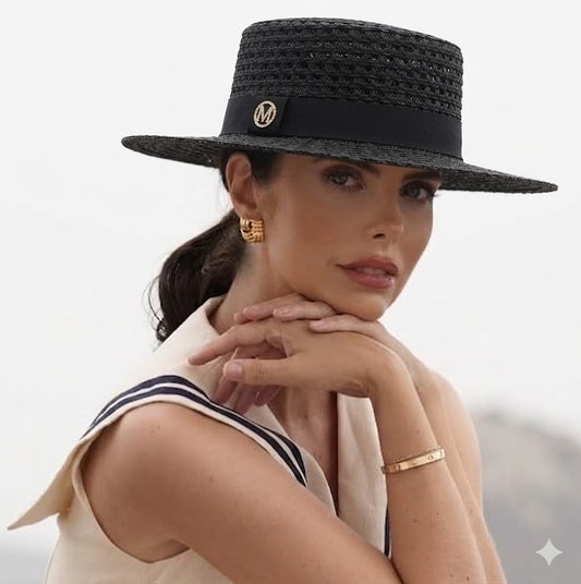 Women’s Straw Sun Hat with Ribbon – Enychycouture