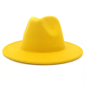 Yellow Fedora Hat