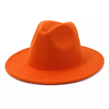 Orange Fedora Hat