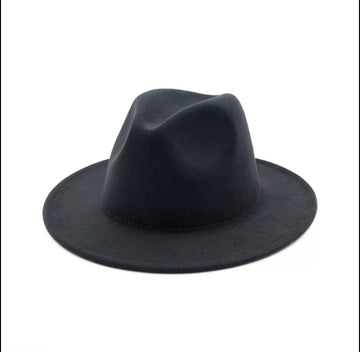 Dark Gray Fedora Hat