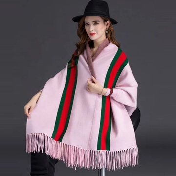 Pink Stylish Kimono Cashmere/Pashmina