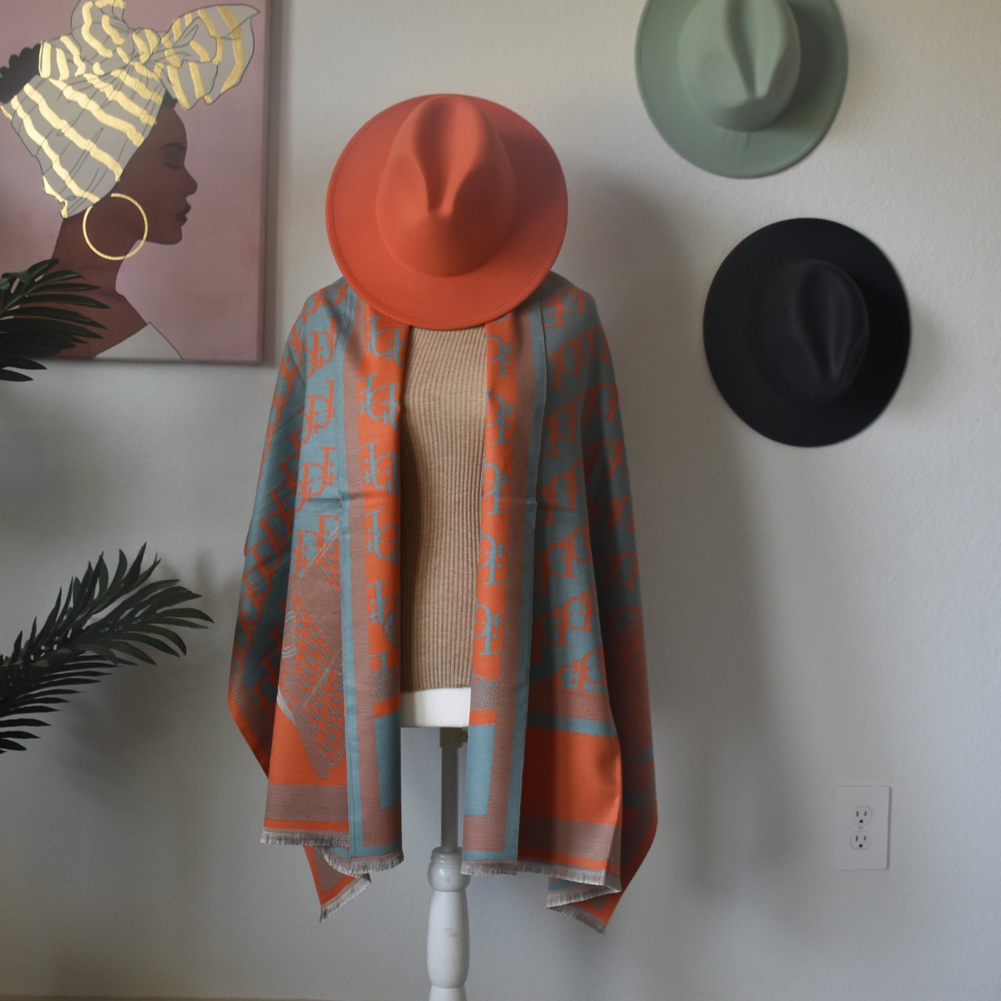 Miss Darice Women Reversible Cashmere/Winter Scarf