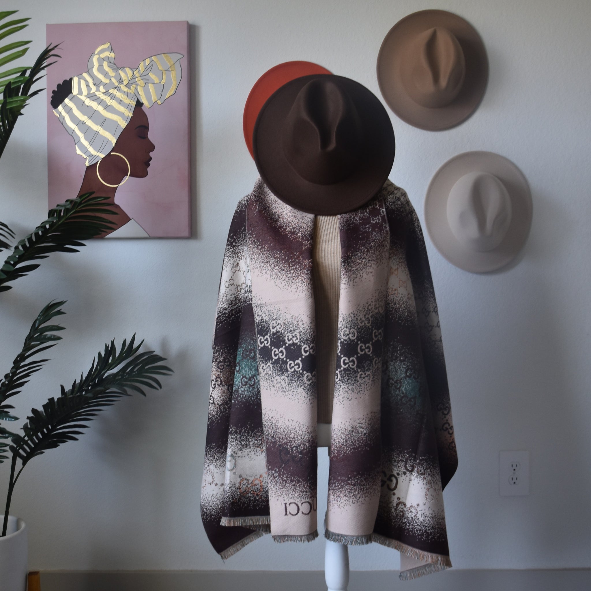 Miss Georgia Reversible Cashmere/Winter Scarf