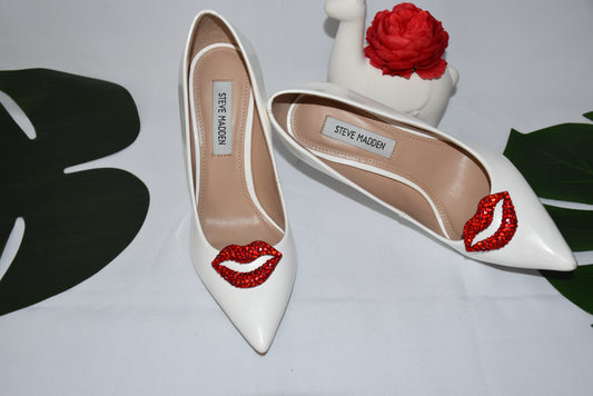 Red lips inspired shoe clip