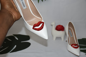 Red lips inspired shoe clip