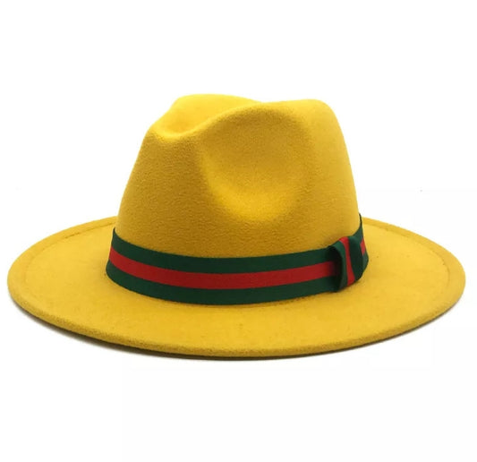 Unisex Fedora Hat with detachable elastic belt